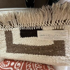small rug brought from Peru handmade